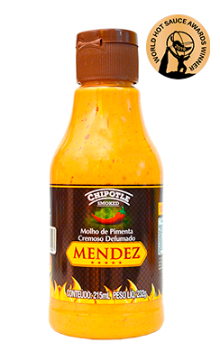 foto: Molho de Pimenta Cremoso Defumado Chipotle Mendez 215ml