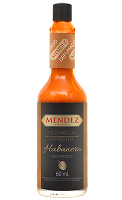 foto: Molho de Pimenta Habanero Defumado Mendez 60ml