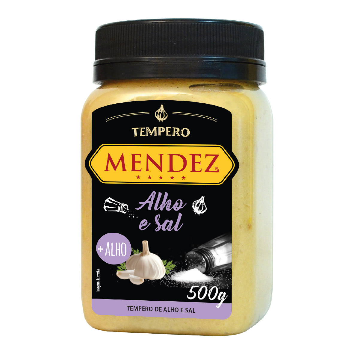 foto: Tempero de Alho e Sal Mendez 500g