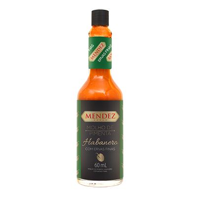 foto: Molho de Pimenta Habanero com Ervas Mendez 60ml