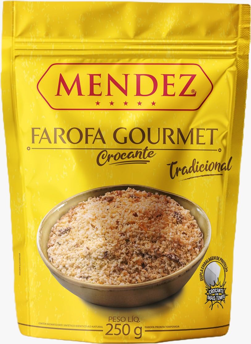 foto: Farofa Gourmet Tradicional Mendez 250 g