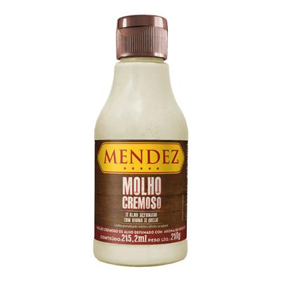foto: Molho Cremoso de Queijo e Alho Defumado Mendez 215ml