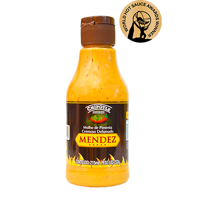 foto: Molho de Pimenta Cremoso Defumado Chipotle Mendez 215ml