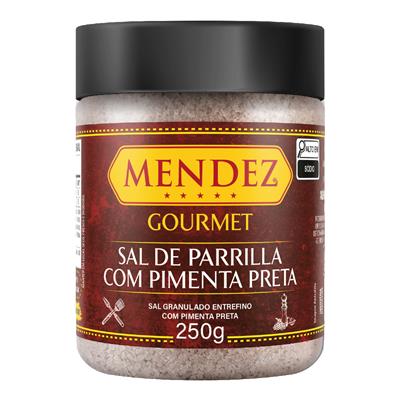 foto: Sal de Parrilla Gourmet Com Pimenta Preta Mendez 250g