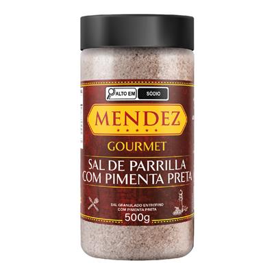 foto: Sal de Parrilla Gourmet Com Pimenta Preta Mendez 500g