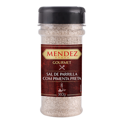 foto: Sal de Parrilla Gourmet Pimenta do Reino Mendez 360g